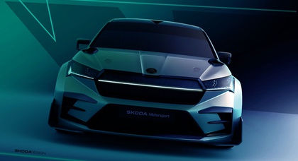 First sketches of the Škoda Enyaq RS Race Concept unveiled